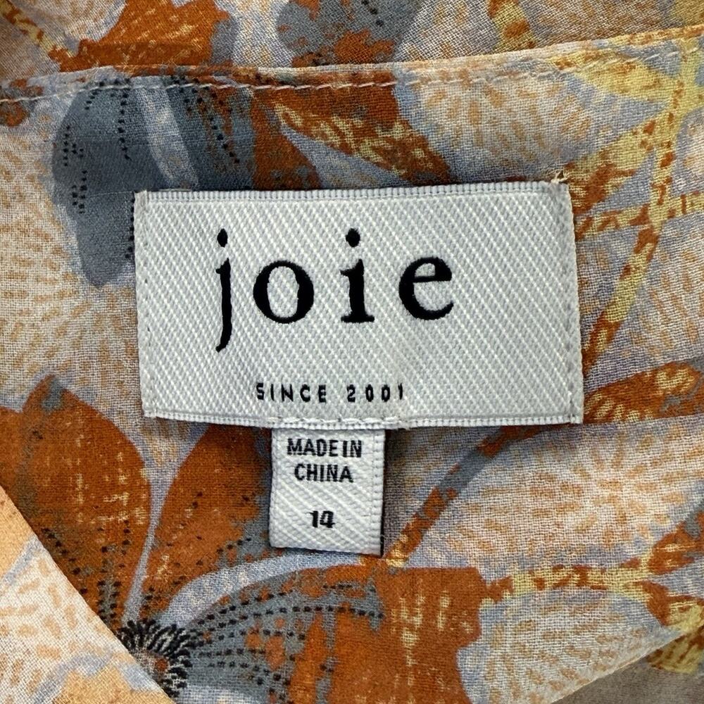 Joie Maeve B Silk Maxi Dress Apricot‎ Buff Orange Size 14 Nipped Waist Cutouts - Picture 10 of 12